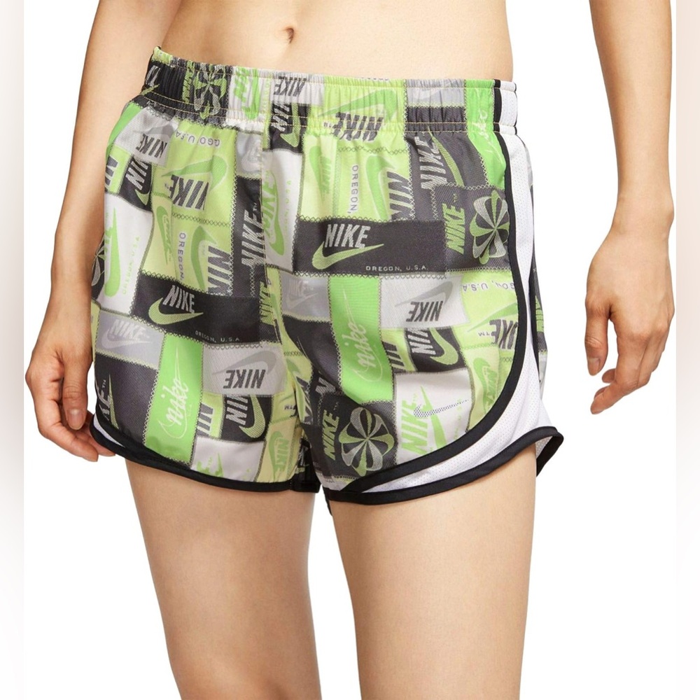 Nike Tempo Shorts w/ Attached Panty, Logo Print, XS, NWT
